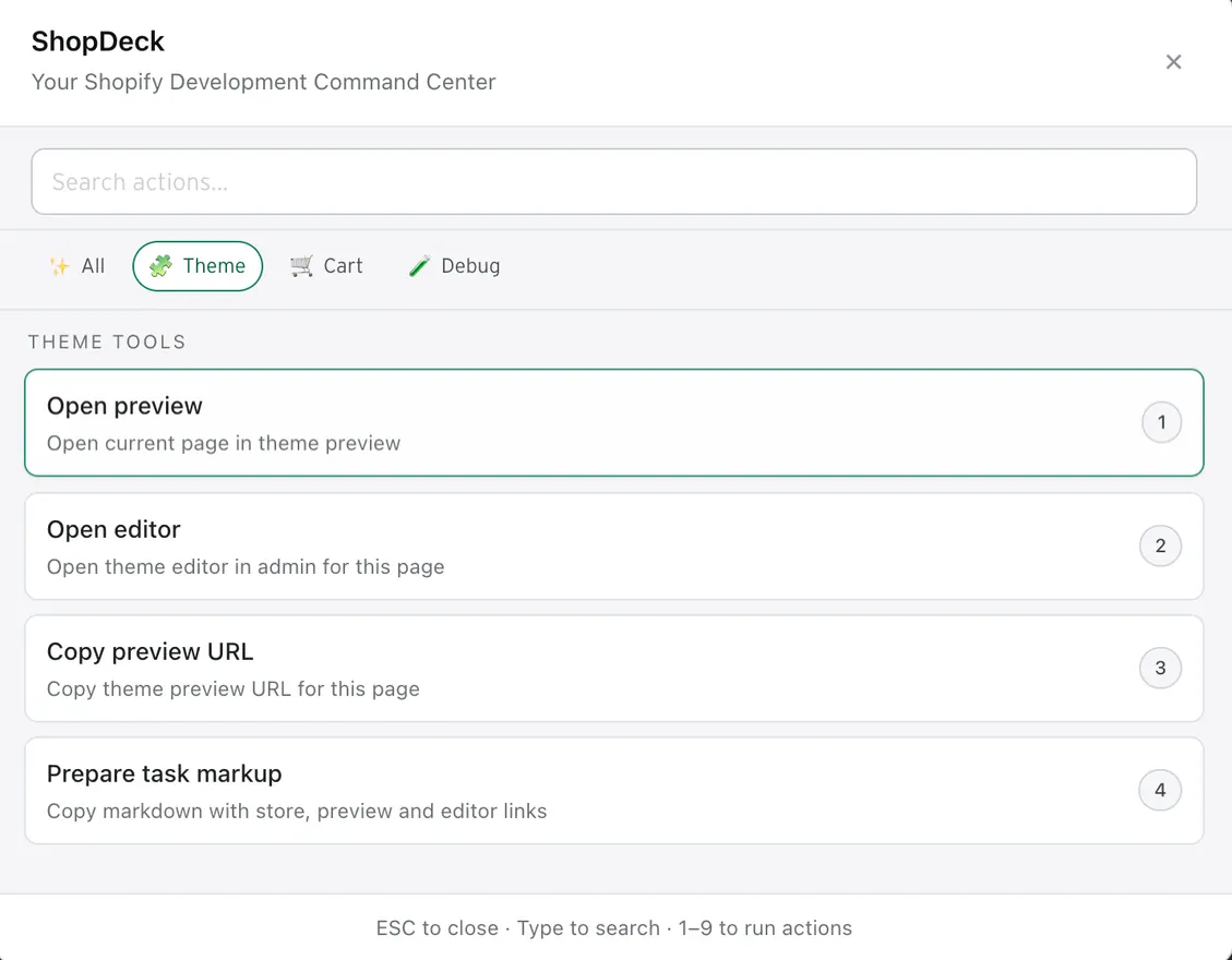 ShopDeck: Theme architecture
